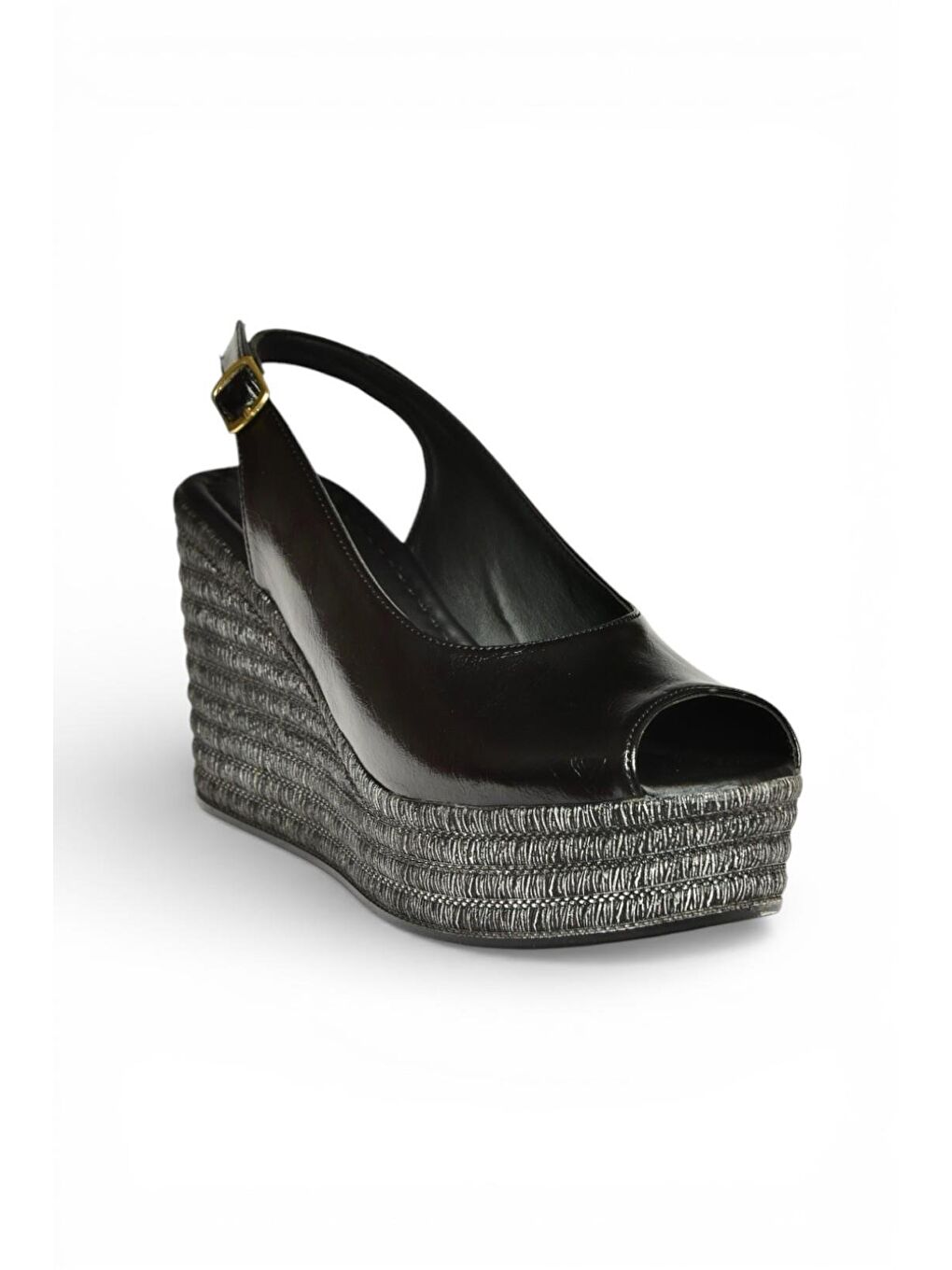 Siyah Kadın Dolgu Topuklu Ayakkabı Y996553560-5