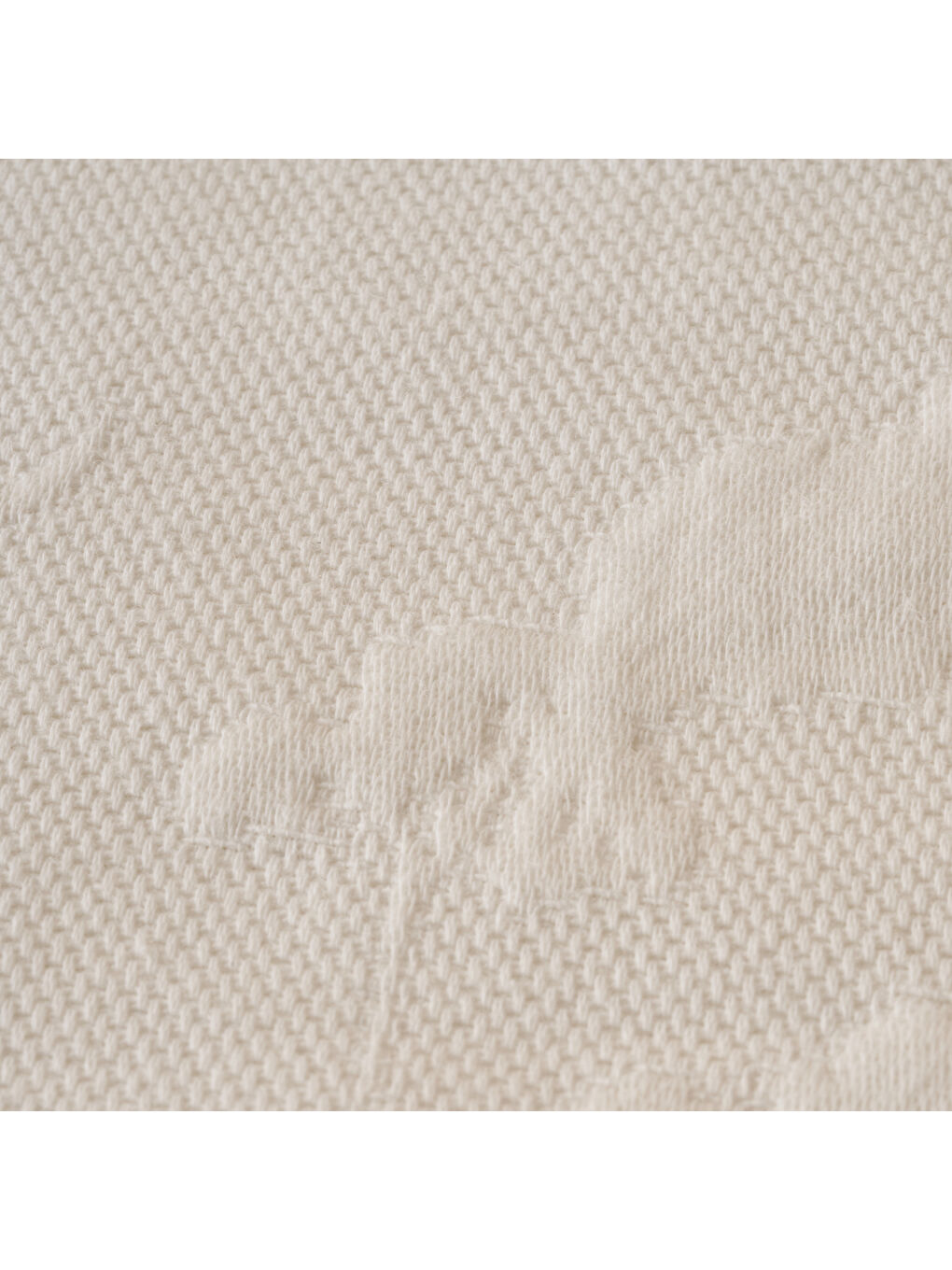 Beyaz %100 Pamuk Exclusive Jakarlı  Çift Kişilik Yatak Örtüsü Seti Ekru (240x260 cm)-5