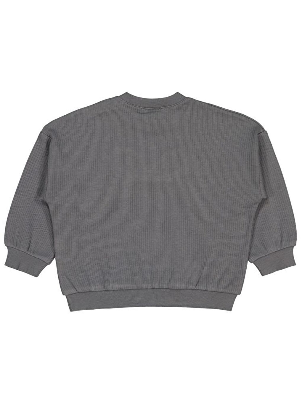Baby Fiyonk Nakışlı 6-18 Ay Sweatshirt - Gri 6-9 Ay