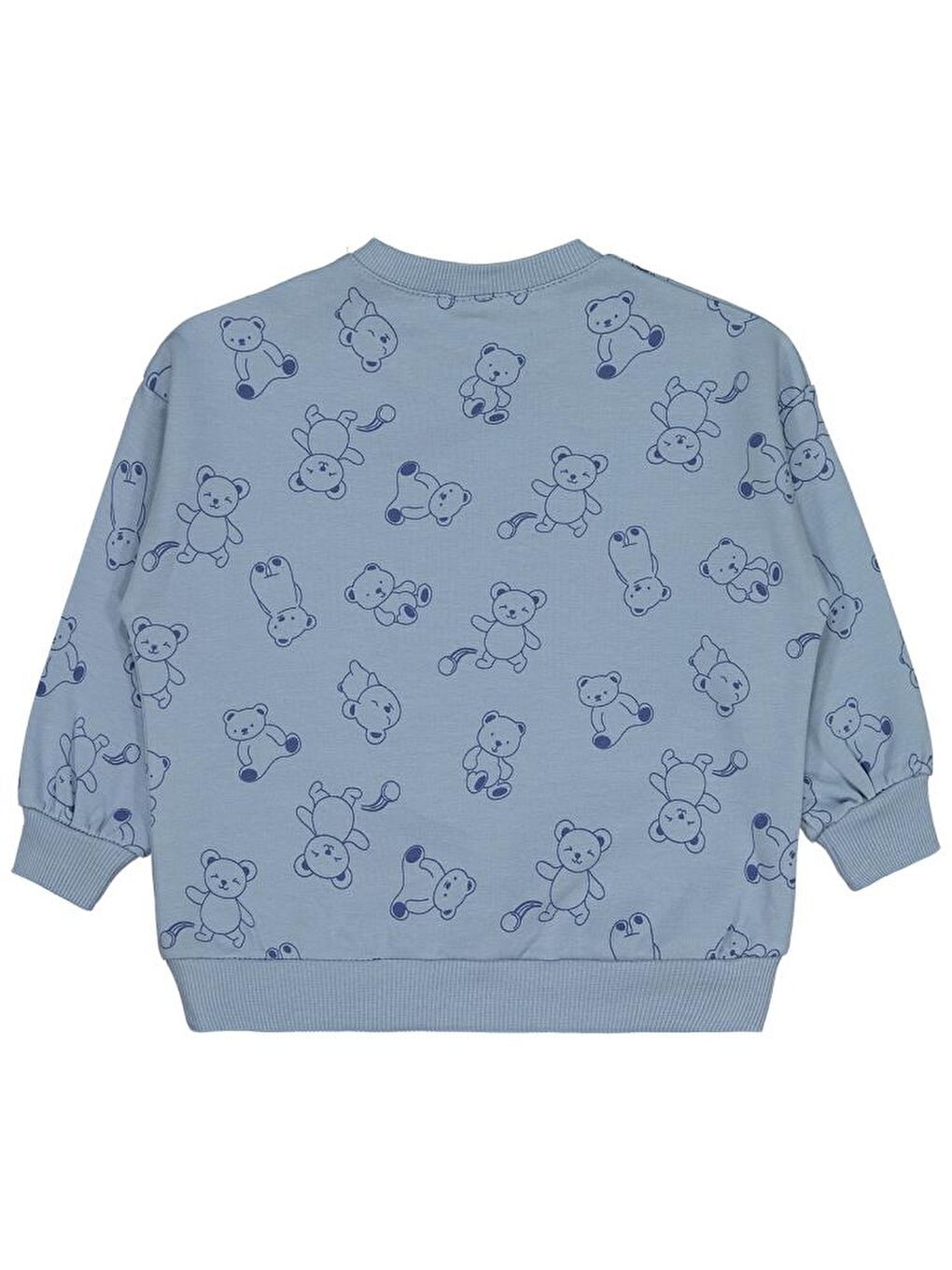 Baby Kontür Ayı Empirme 6-18 Ay Sweatshirt - Mavi 6-9 Ay-1