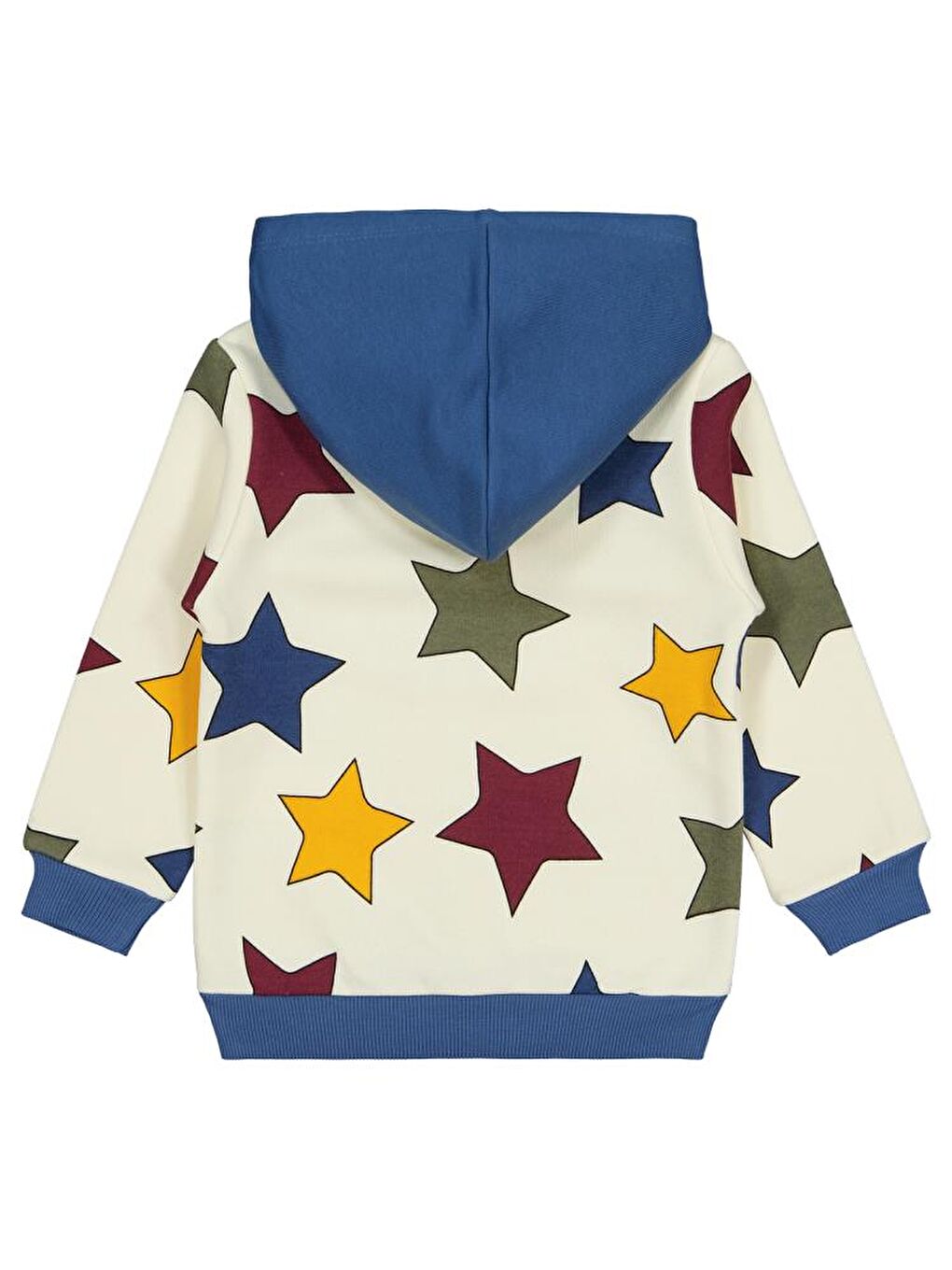 İndigo Boys Renkli Yıldız Baskılı 2-5 Yaş Sweatshirt - Mavi3-4 Yaş-1