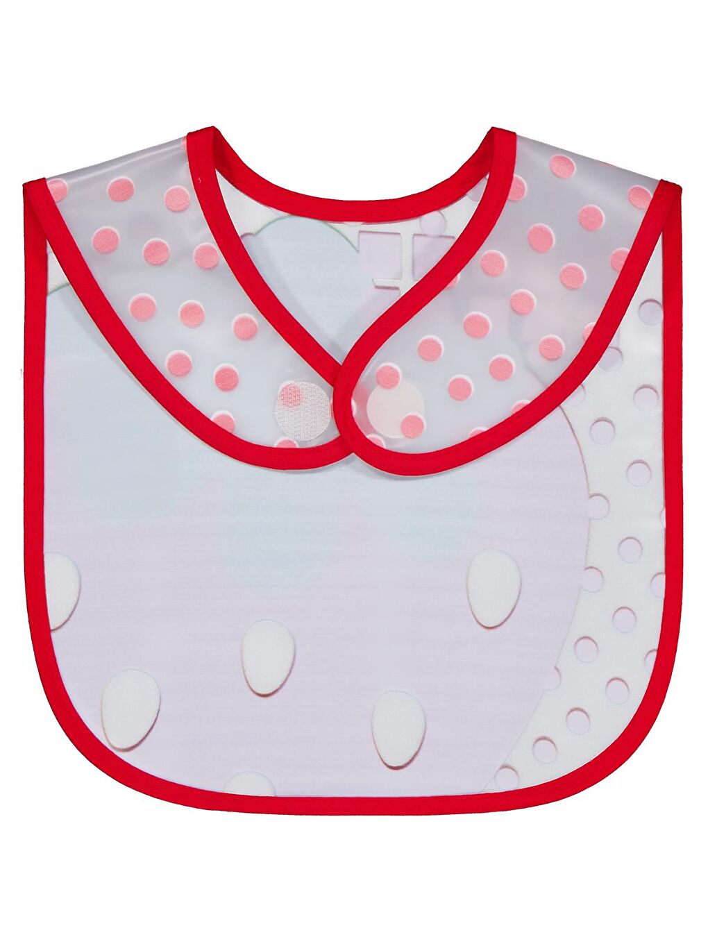 Baby Çilek Baskılı Mama Önlüğü - Kırmızı Standart-1