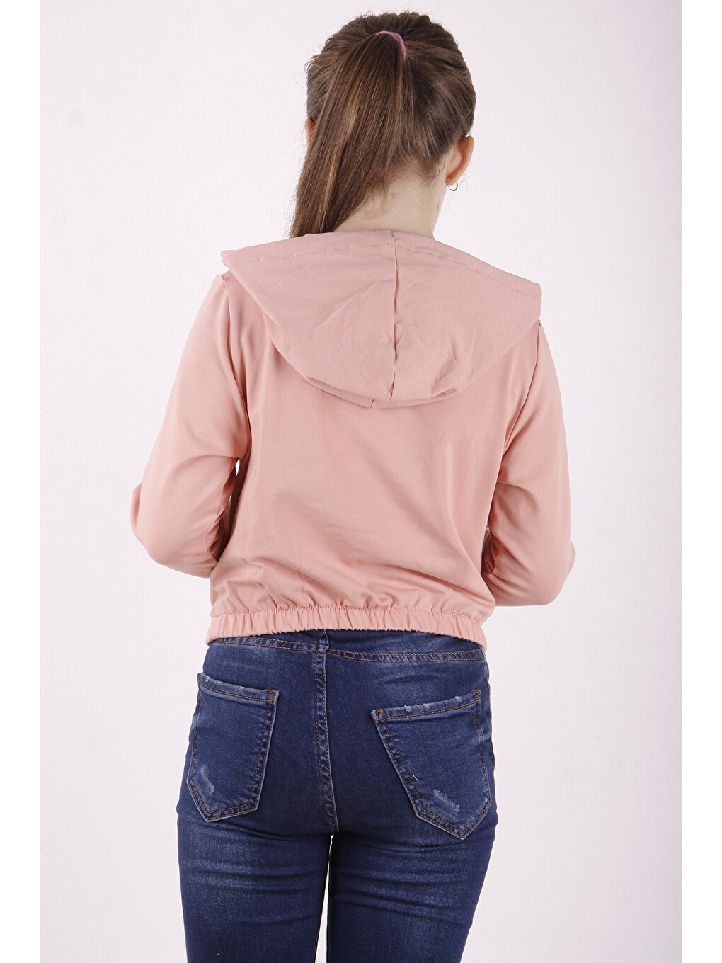 Pembe Kız Çocuk Female Power Baskılı Sweatshirt-2