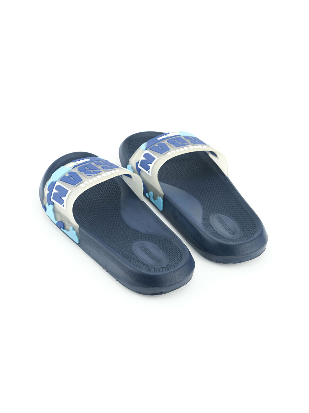 Lacivert Erkek Yazlık PU Islak Zemine Uygun Ev Banyo Bahçe Havuz Terlik-3