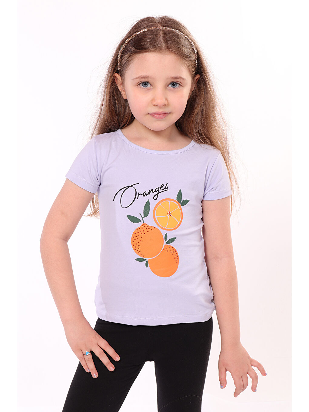 Mavi Kız Bebek Baskılı Tişört