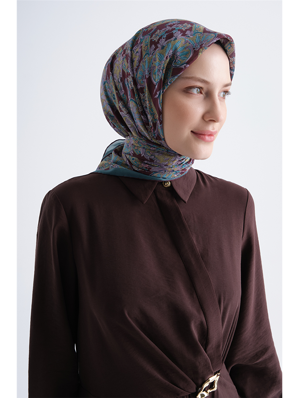 Bordo Yaz Esİntİsİ Eşarp 4173 13-1