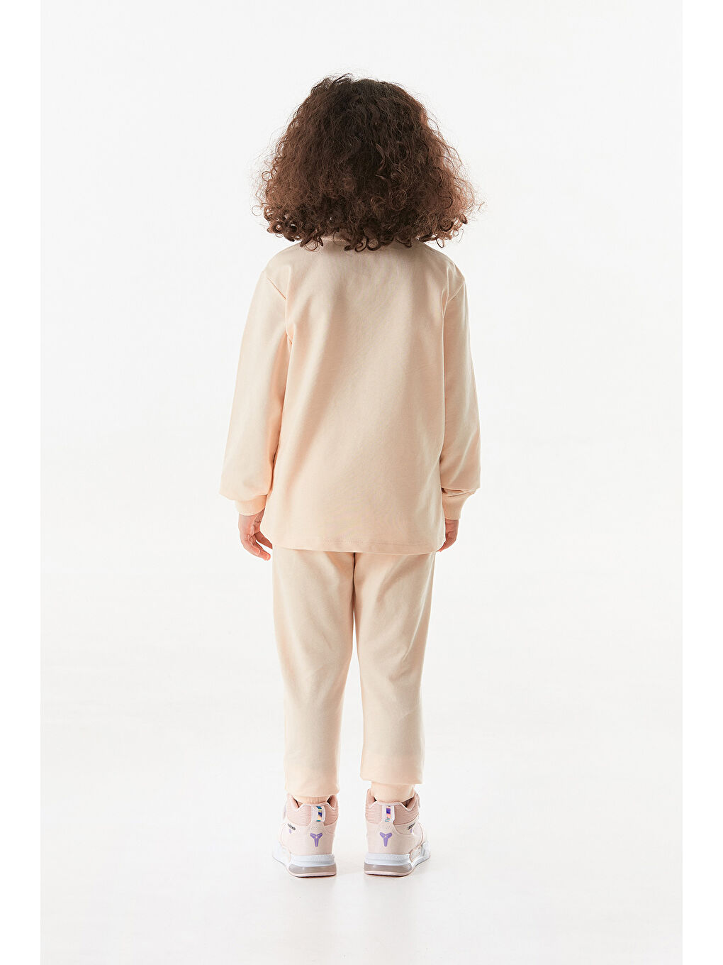 Pembe %100 Pamuk Ny Nakışlı Yelekli 3 Lü Unisex Çocuk Takım-4