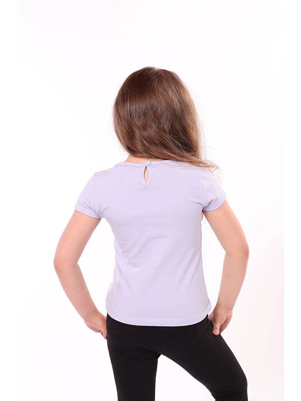 Mavi Kız Bebek Baskılı Tişört-1