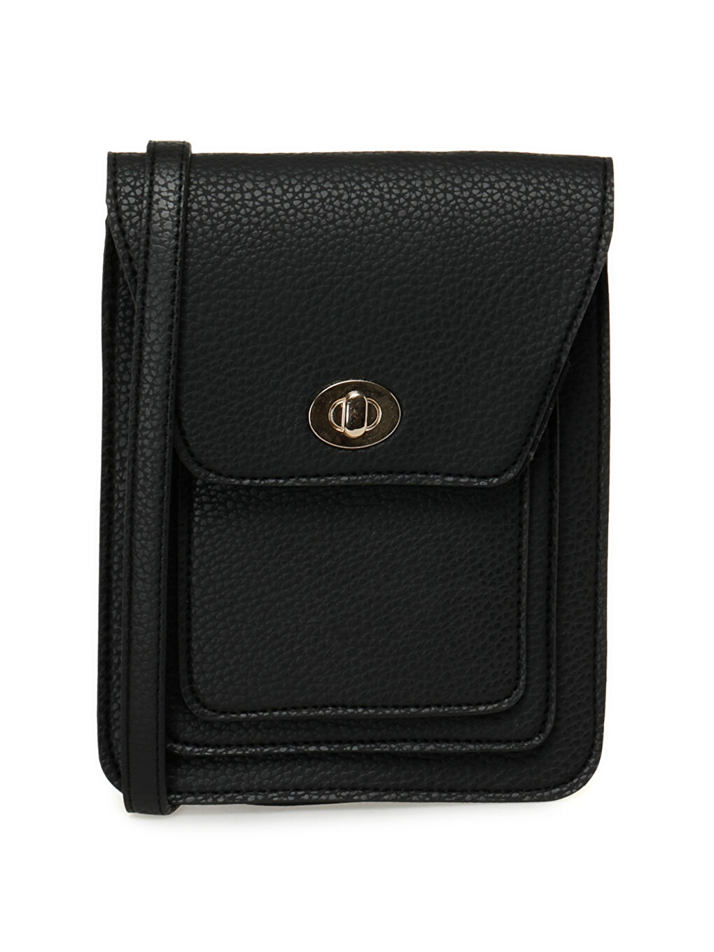 PU TLF 3FX Siyah Kadın Telefon Çantası