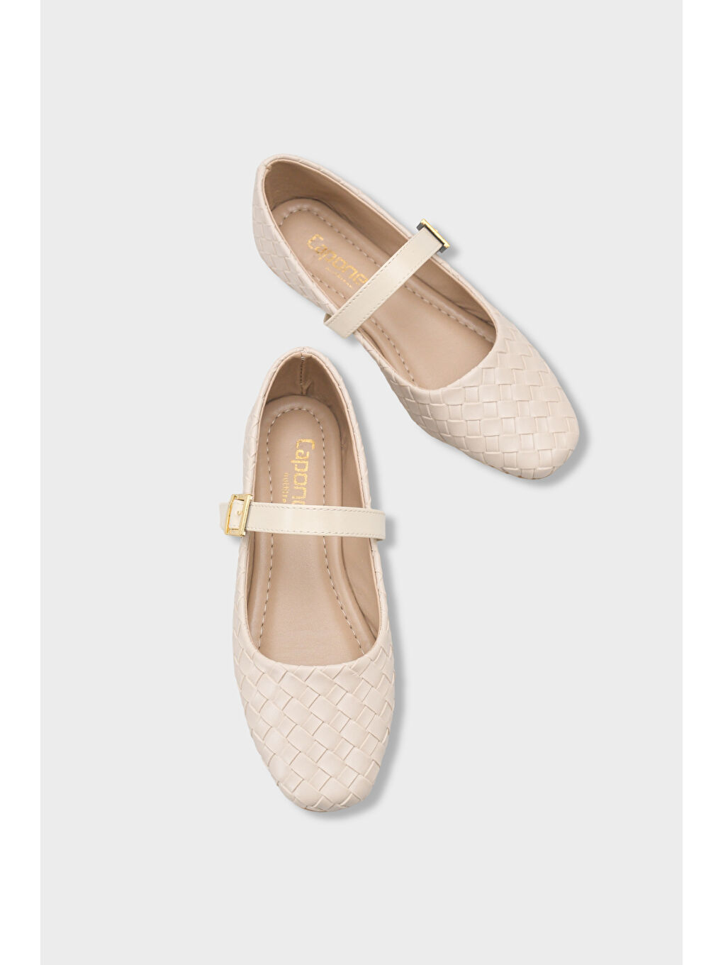 Bej Lynette Bantlı Kadın Babet-6