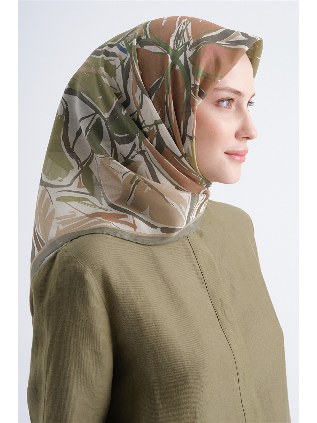 Haki Yaz Esintisi Eşarp 3994 19-2
