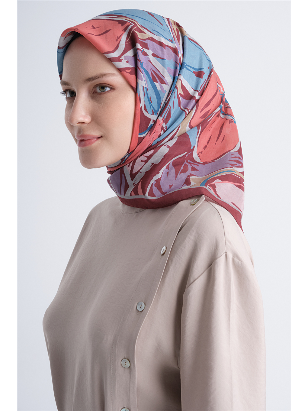 Turuncu Yaz Esintisi Eşarp 3994 09-2