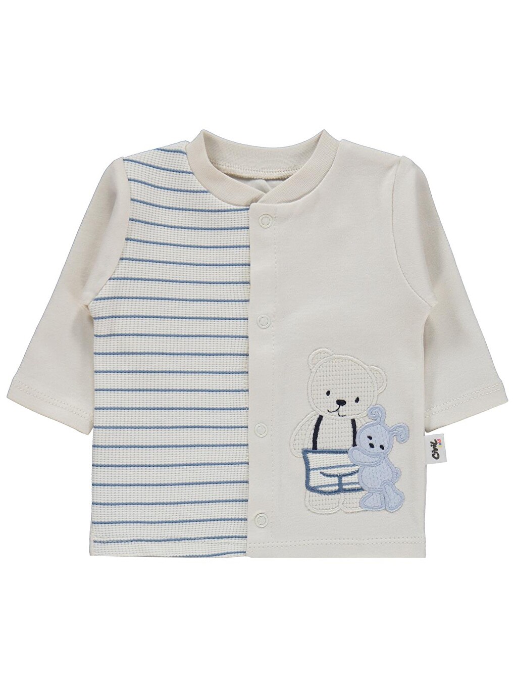 Baby Teddy 10'lu 0-24 Ay Zıbın Setleri - Mavi-2