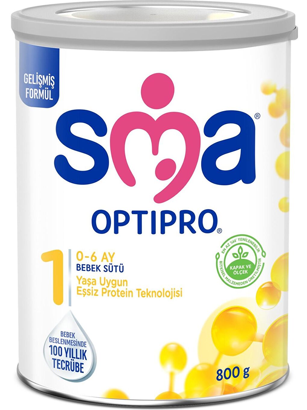 SMA Renksiz 1 Optipro Probiyotik Bebek Sütü 800 gr