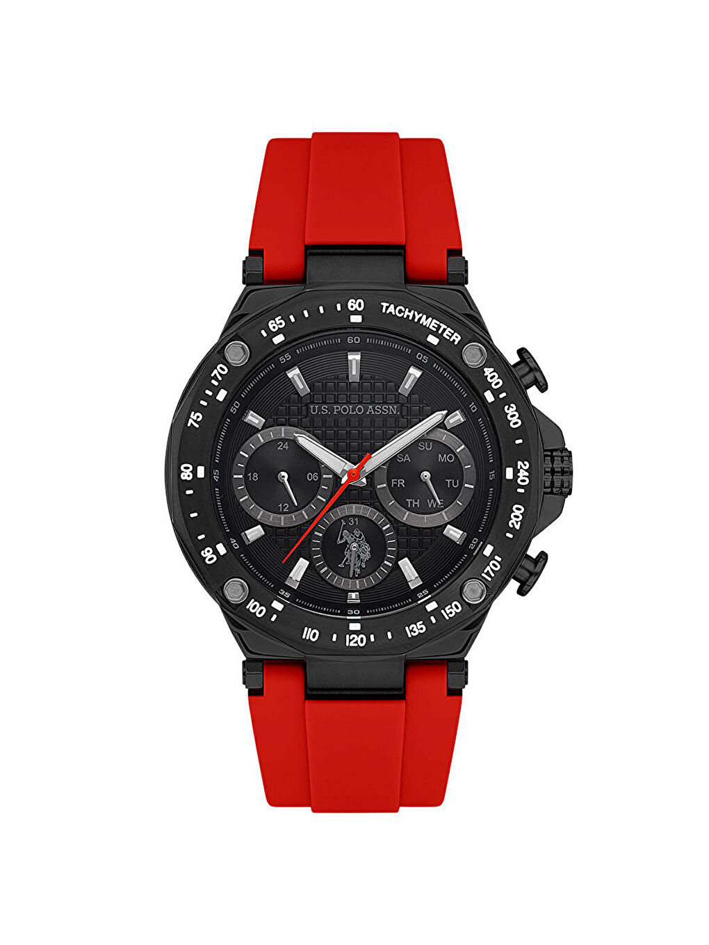 Kırmızı USPA1076-08 Erkek Kol Saati