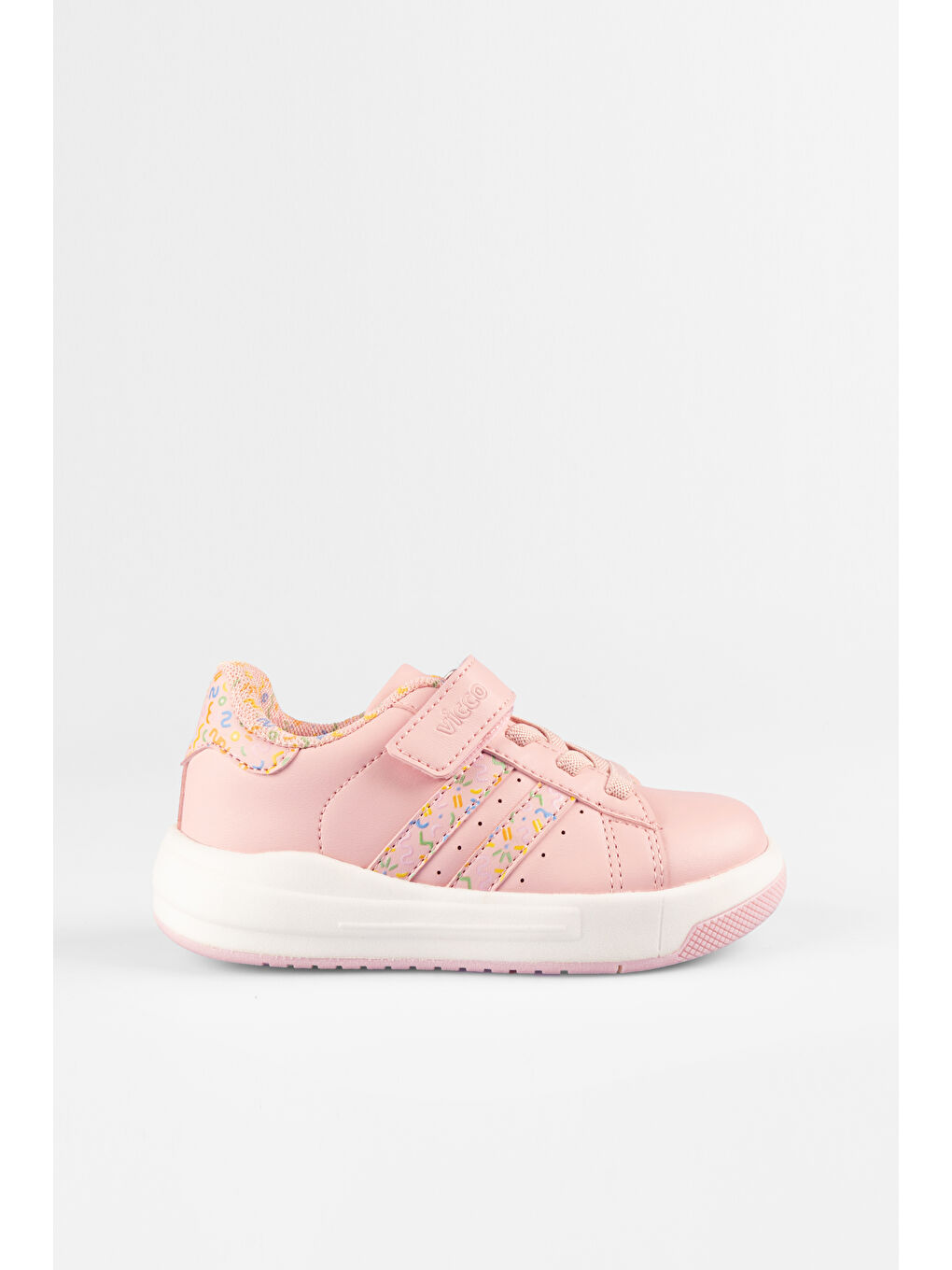 Pembe Pukky Işıklı Kız Okul Öncesi Pudra Sneaker-3