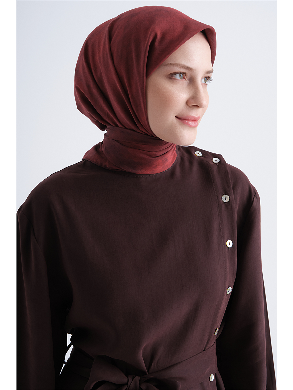 Bordo Yaz Esintisi Eşarp 4172 34-1