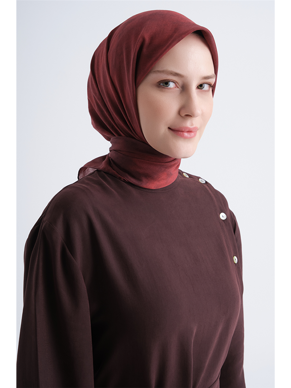 Bordo Yaz Esintisi Eşarp 4172 34-2