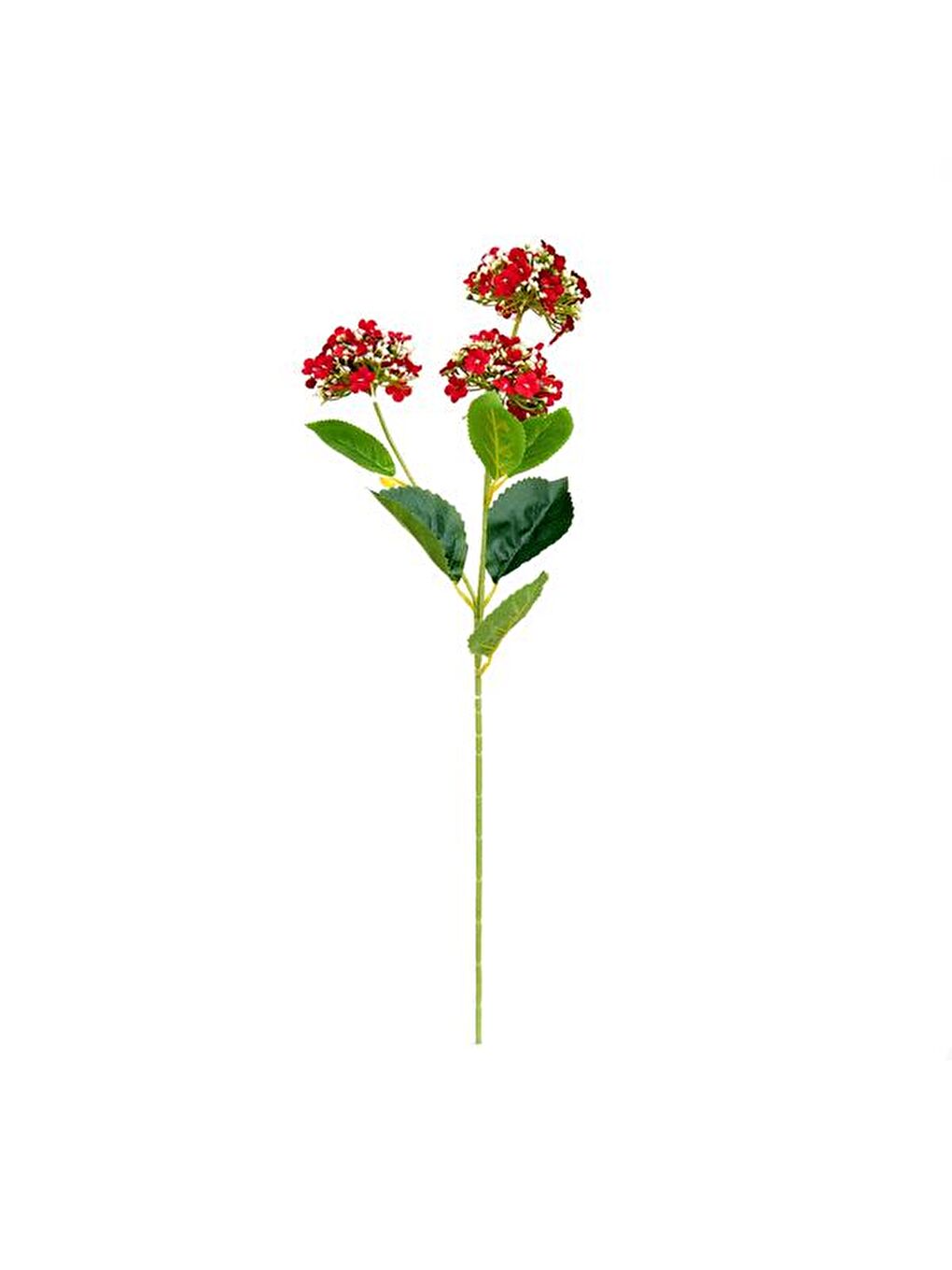 Dekoratif Tomurcuklu Ortanca - Kırmızı - 69 cm-2