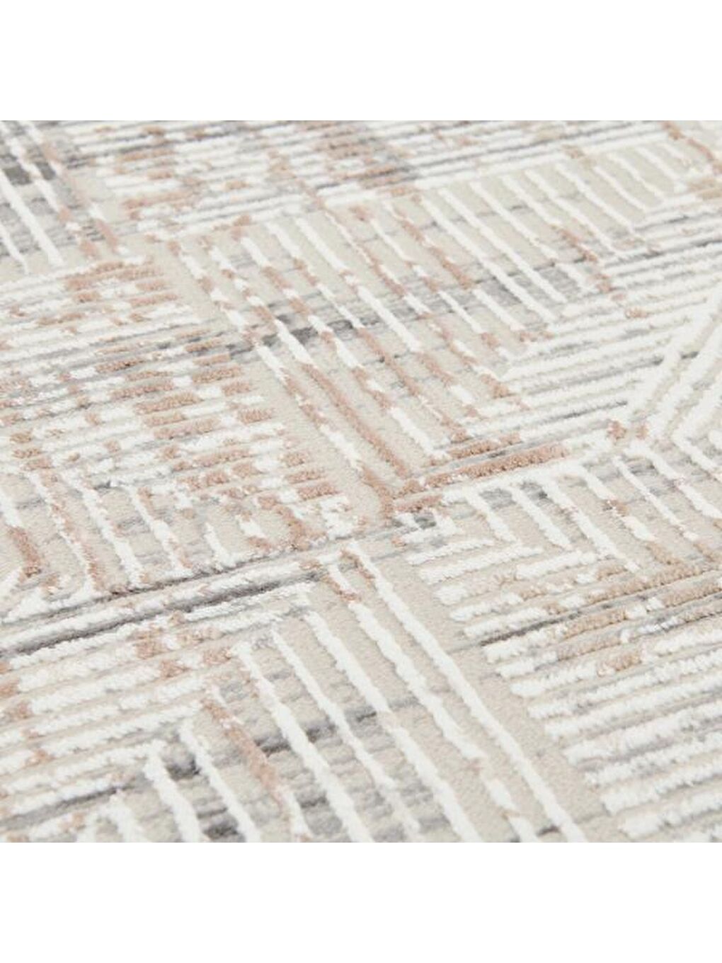 Vavien 1378 Halı - Gri / Bej - 160x230 cm-1