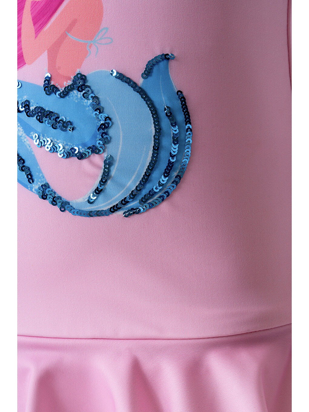 Pembe UV Korumalı Kısa Kollu Şortlu Elbise Mayo Kız Çocuk Yüzücü Mayo 5212-1