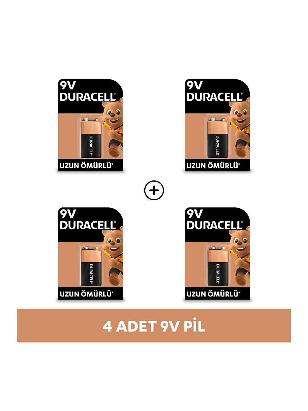 Alkalin 9V Pil   6LR61   MN1604   4 lü Paket