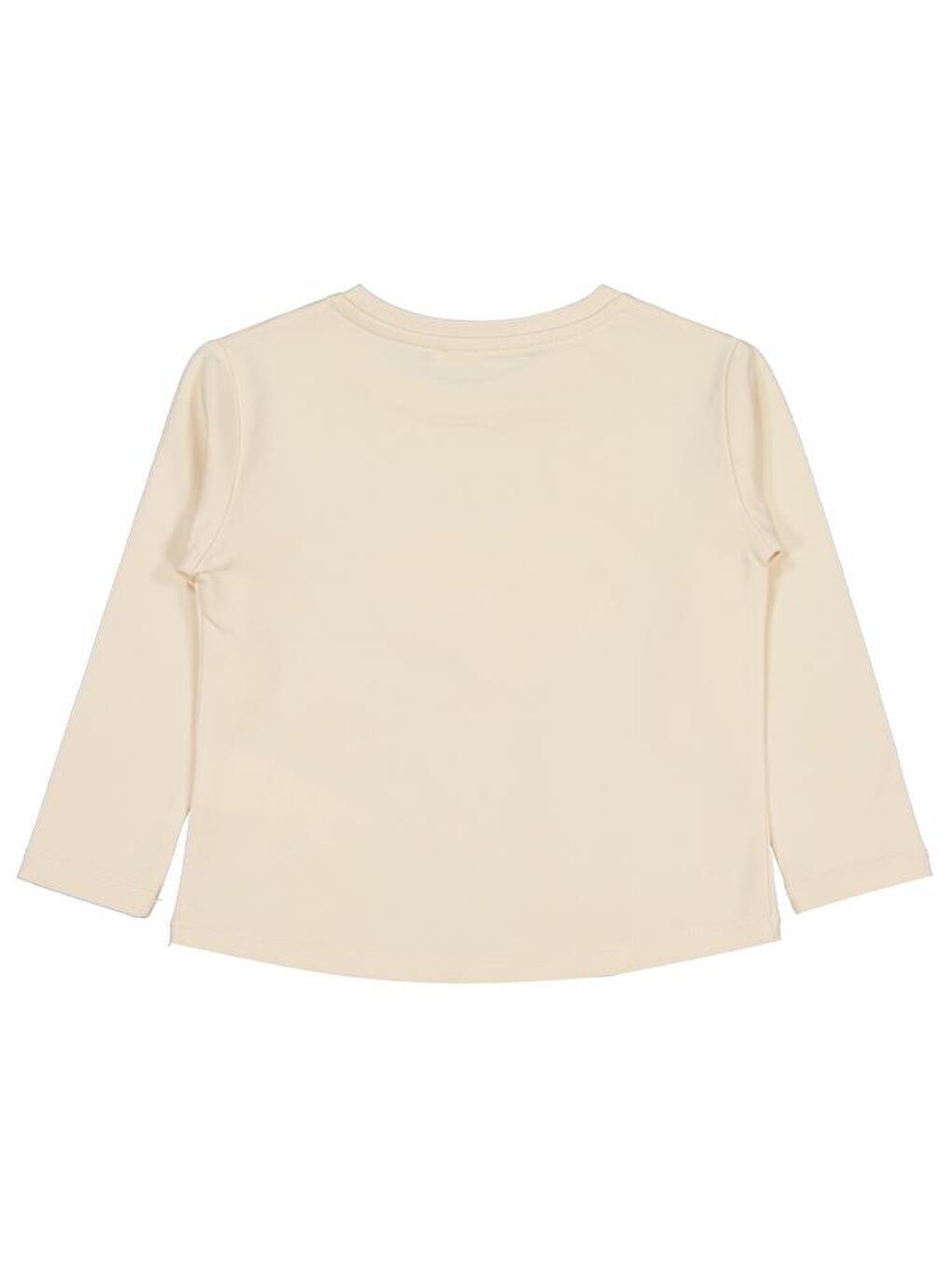 Bej Girls Kelebek Baskılı 2-5 Yaş Sweatshirt - Fil Dişi 2-3 Yaş-1