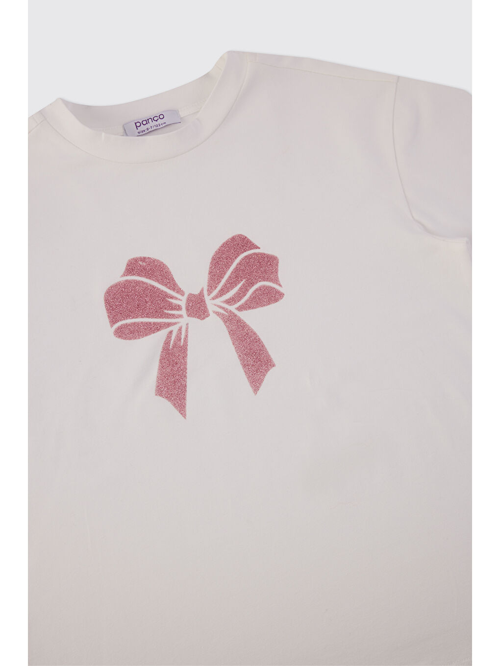 Kız Çocuk Kısa Kollu Ekru Tişört-2