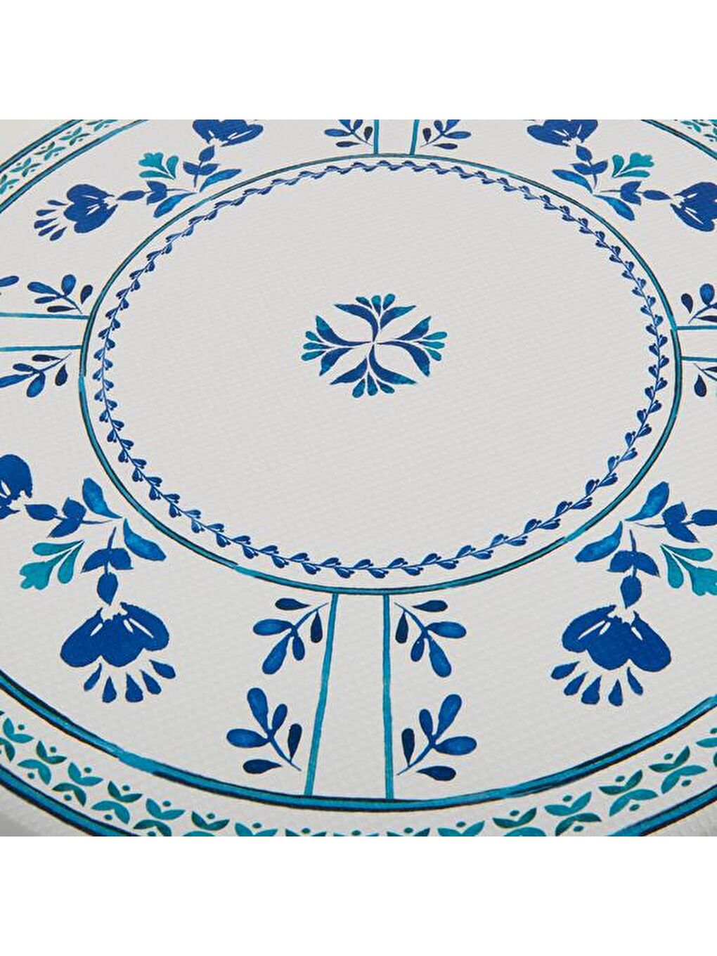 Karışık Santorini Yuvarlak Tepsi - Renkli - 35,5 cm-2