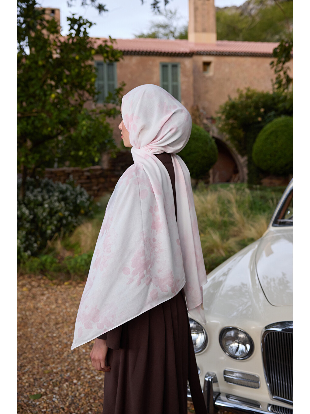 Pembe Deluxe Summer Flow Şal Pudra-5
