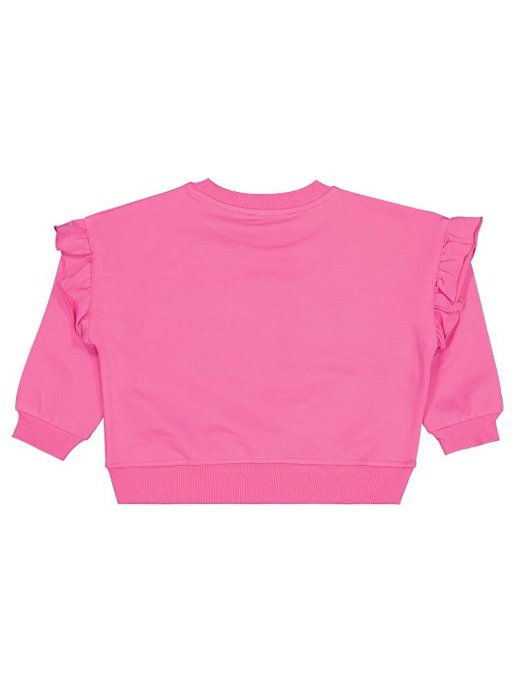 Girls Kalpli Baskılı 2-5 Yaş Sweatshirt - Pembe 5-6 Yaş-1