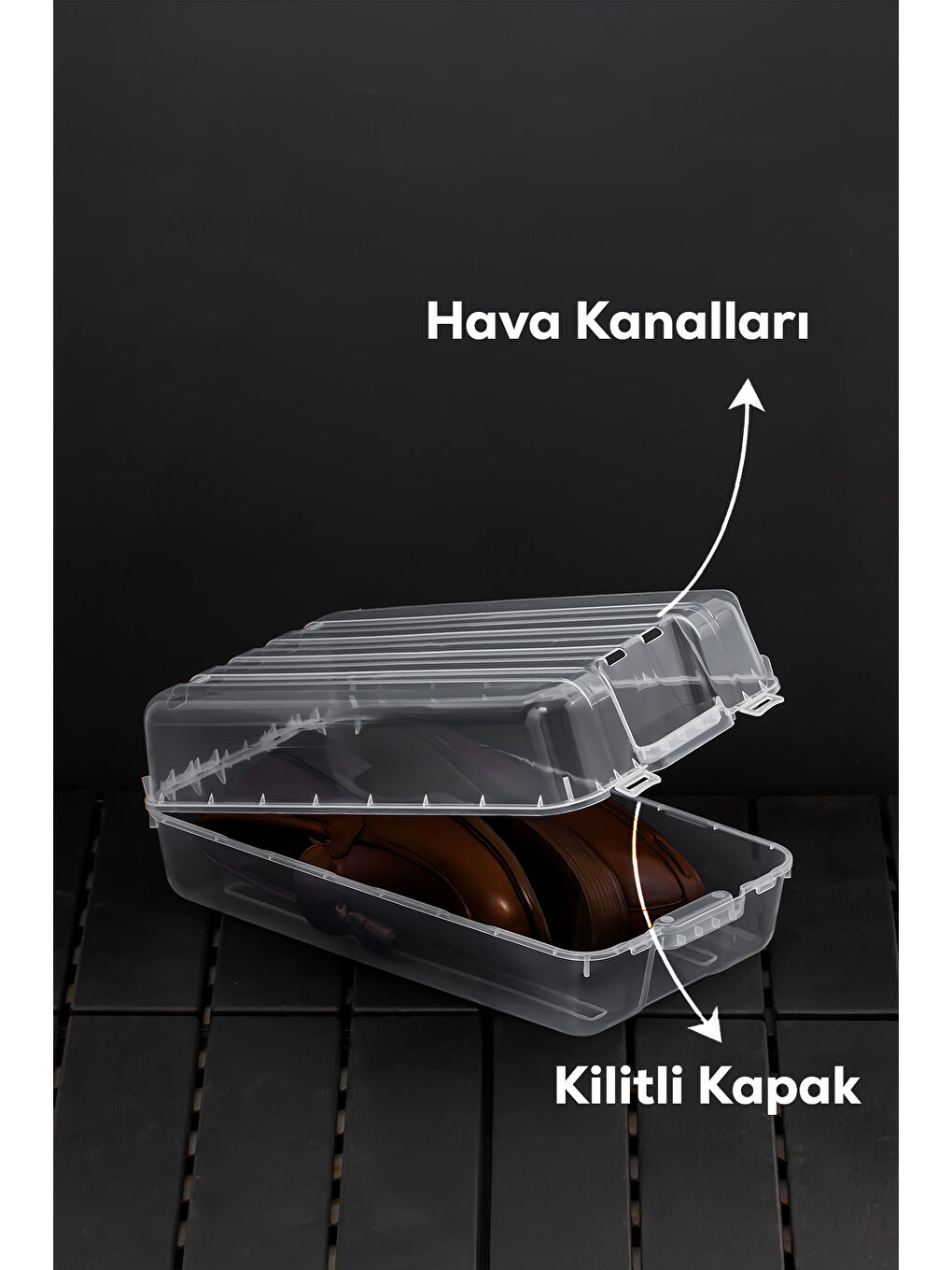 Renksiz 3207 10 Adet Erkek Ayakkabı Saklama Kutusu - Pratik Ayakkabı Kabı Düzenleyici Saklama Seti-2