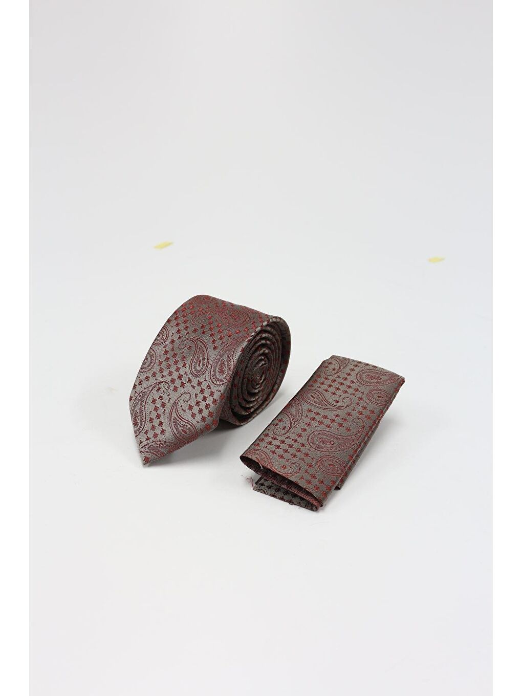 Açık Kırmızı Desenli Kravat 1090225104