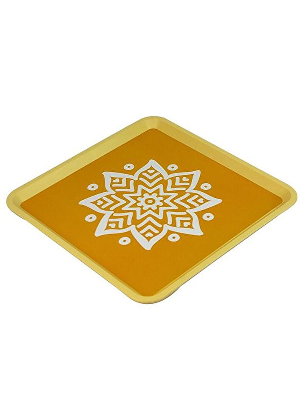 Alaçatı Tepsi - Sarı - 32,5x32,5 cm