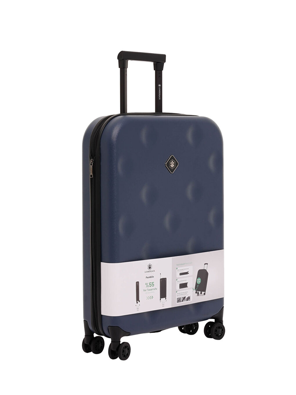 Katlanabilir Valiz -O 4FX Lacivert Unisex Orta Boy Valiz-1