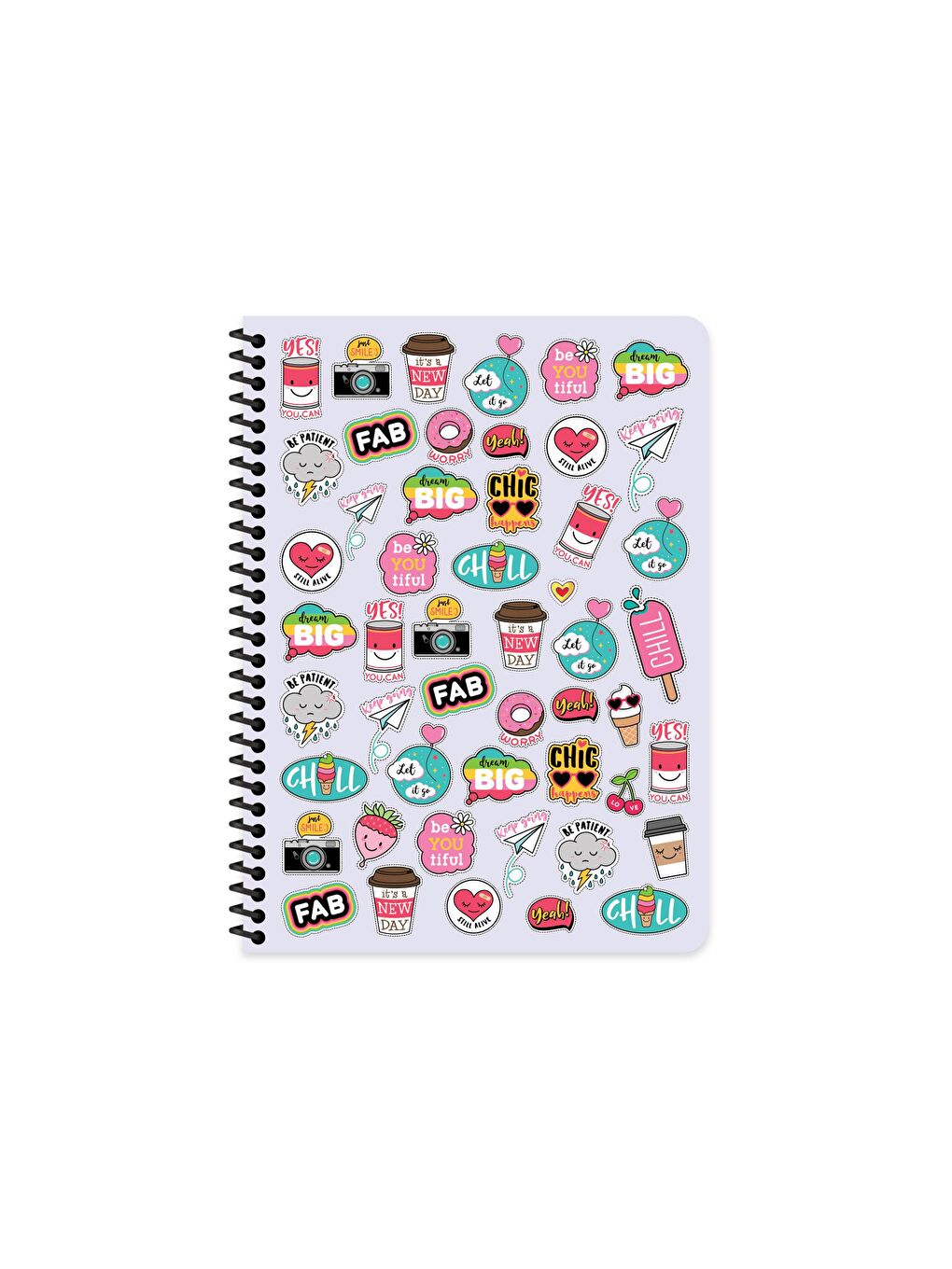 Keskin Color 16.5x22.5 Kareli Defter Sweet Fun - Lila