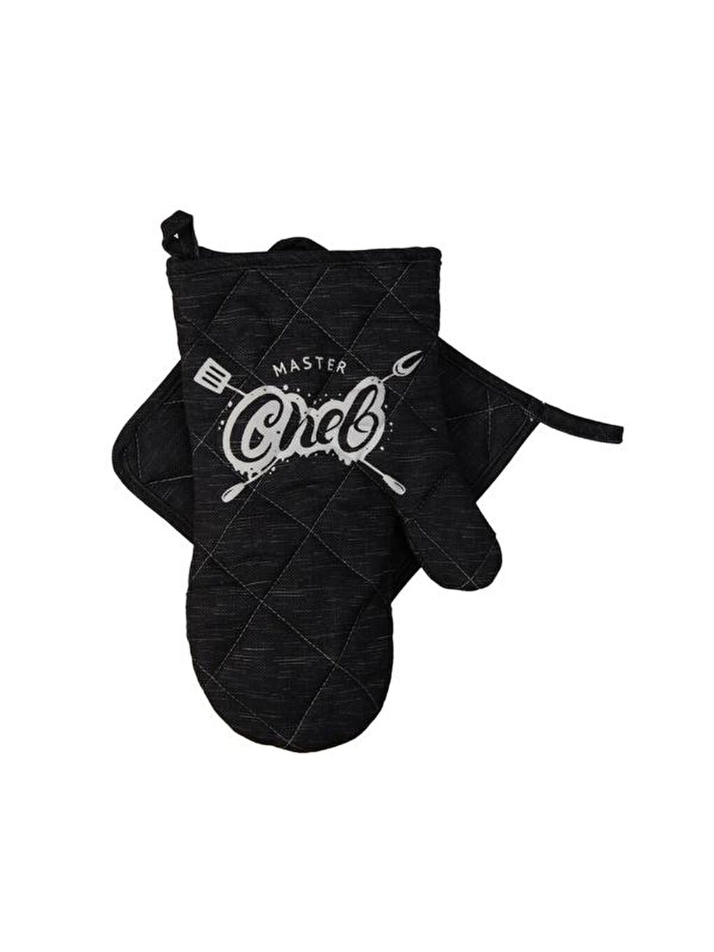 Karışık Master Chef V.1 Mutfak Eldiveni Ve Tutaç Seti - 17x30 cm + 20x20 cm-2