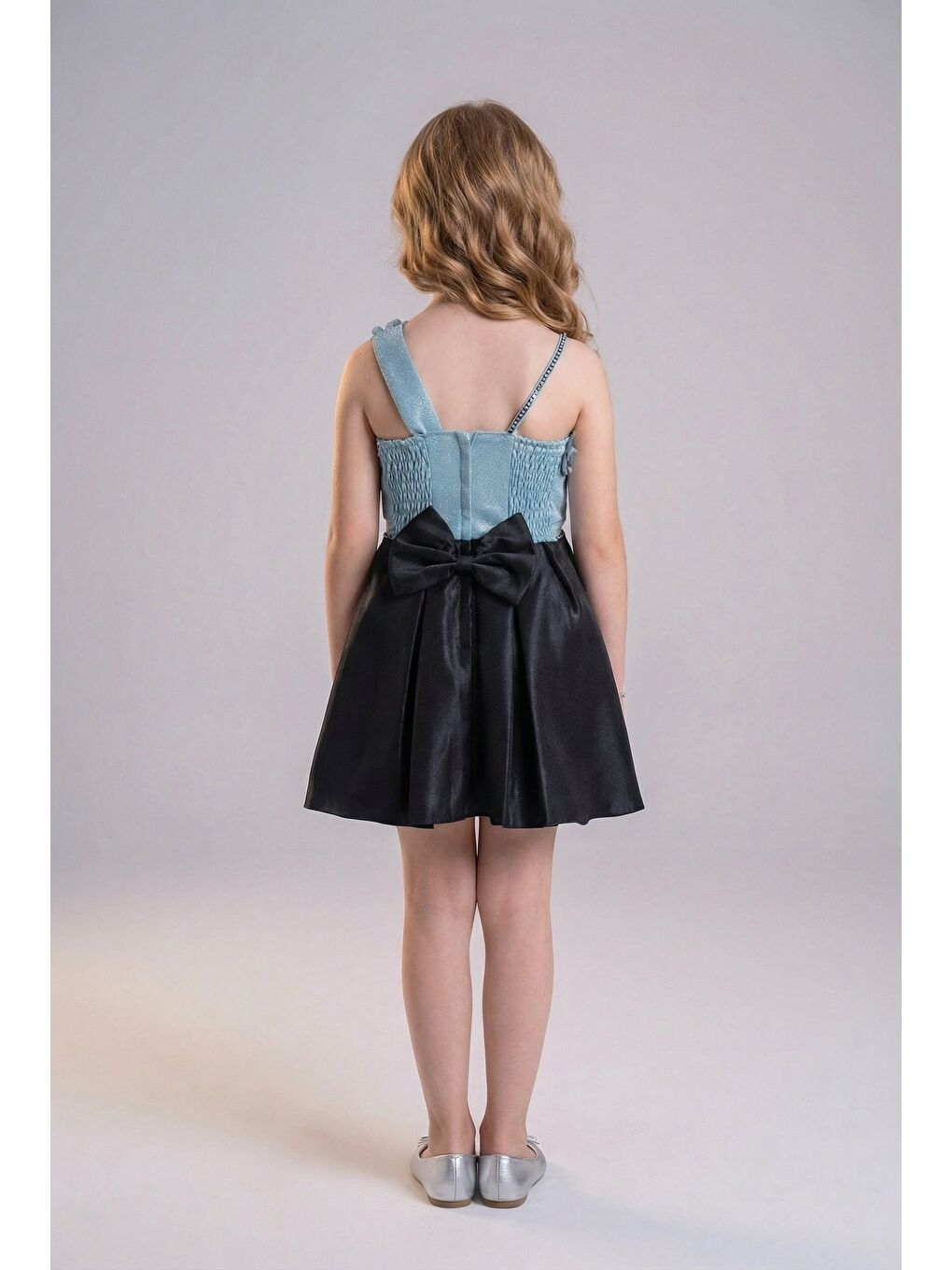 Mavi Kız Çocuk Abiye-2