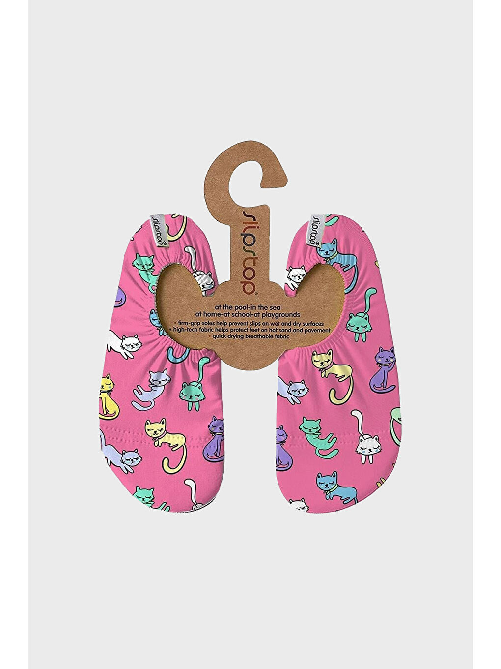 Pembe Kitties Baskılı Kaydırmaz Taban Havuz ve Deniz Ayakkabısı SS2511000003