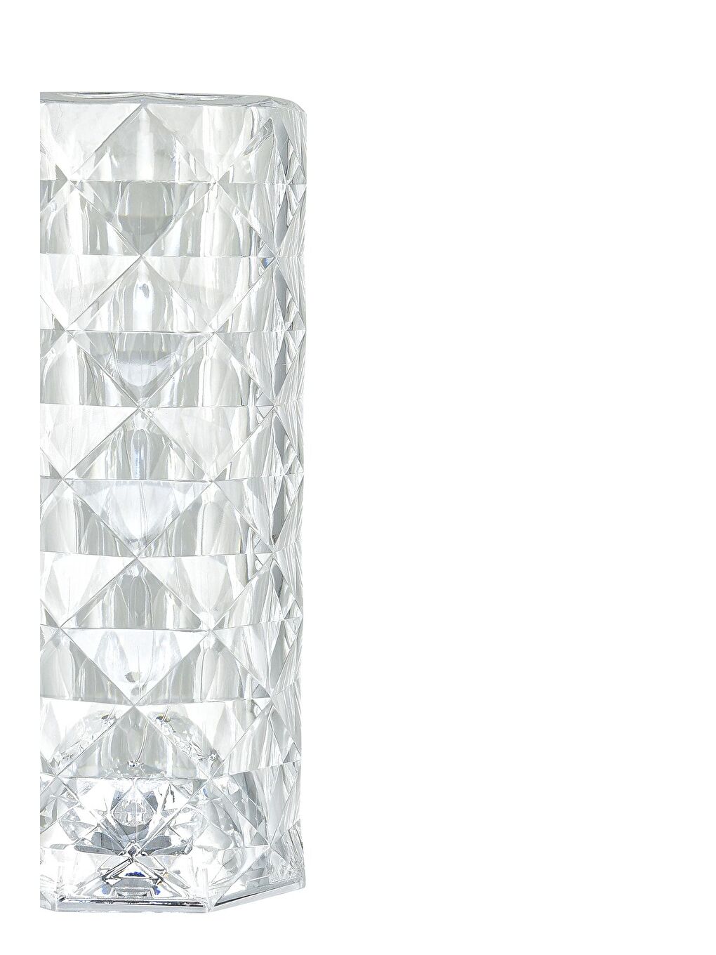 Renksiz Kristal Kumandalı Dokunmatik Masa Lambası Silindir Renk Değiştiren Usb Şarjlı Led Masa Lambası-3