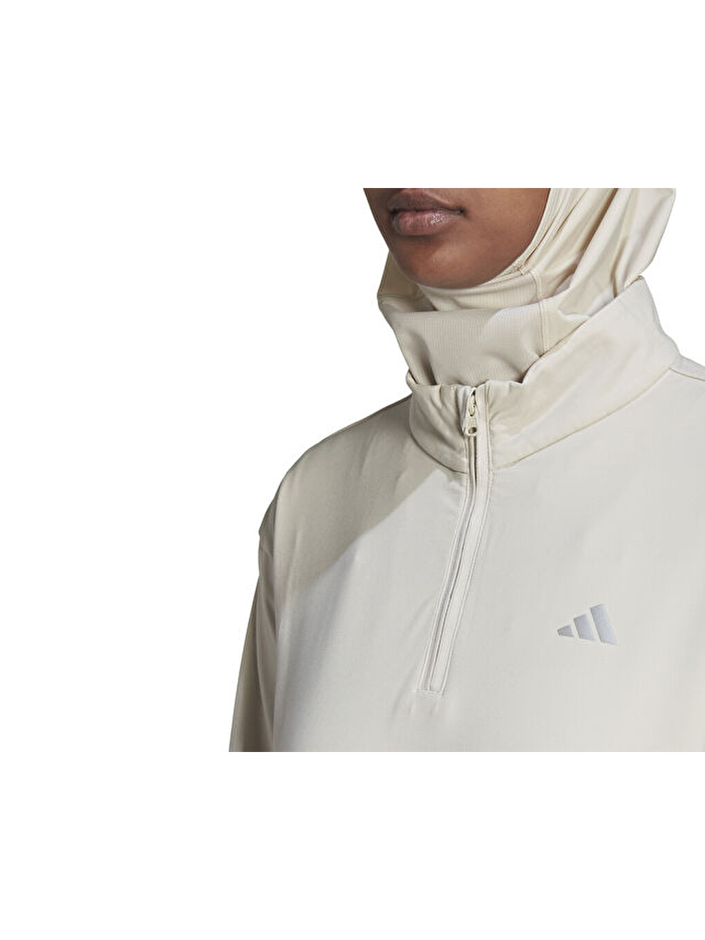 Tf Warm 14z Tp Kadın Antrenman Sweatshirts Hı3368 Beyaz-4
