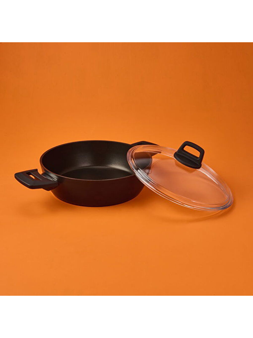 Milas Basık Tencere - Siyah - 26 cm-1