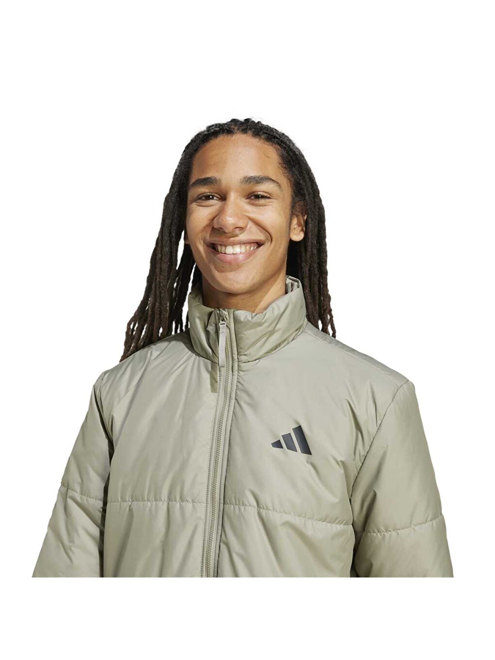 Basic 3 Stripes Insulated Climawarm Erkek Bej Dik Yaka Mont-3