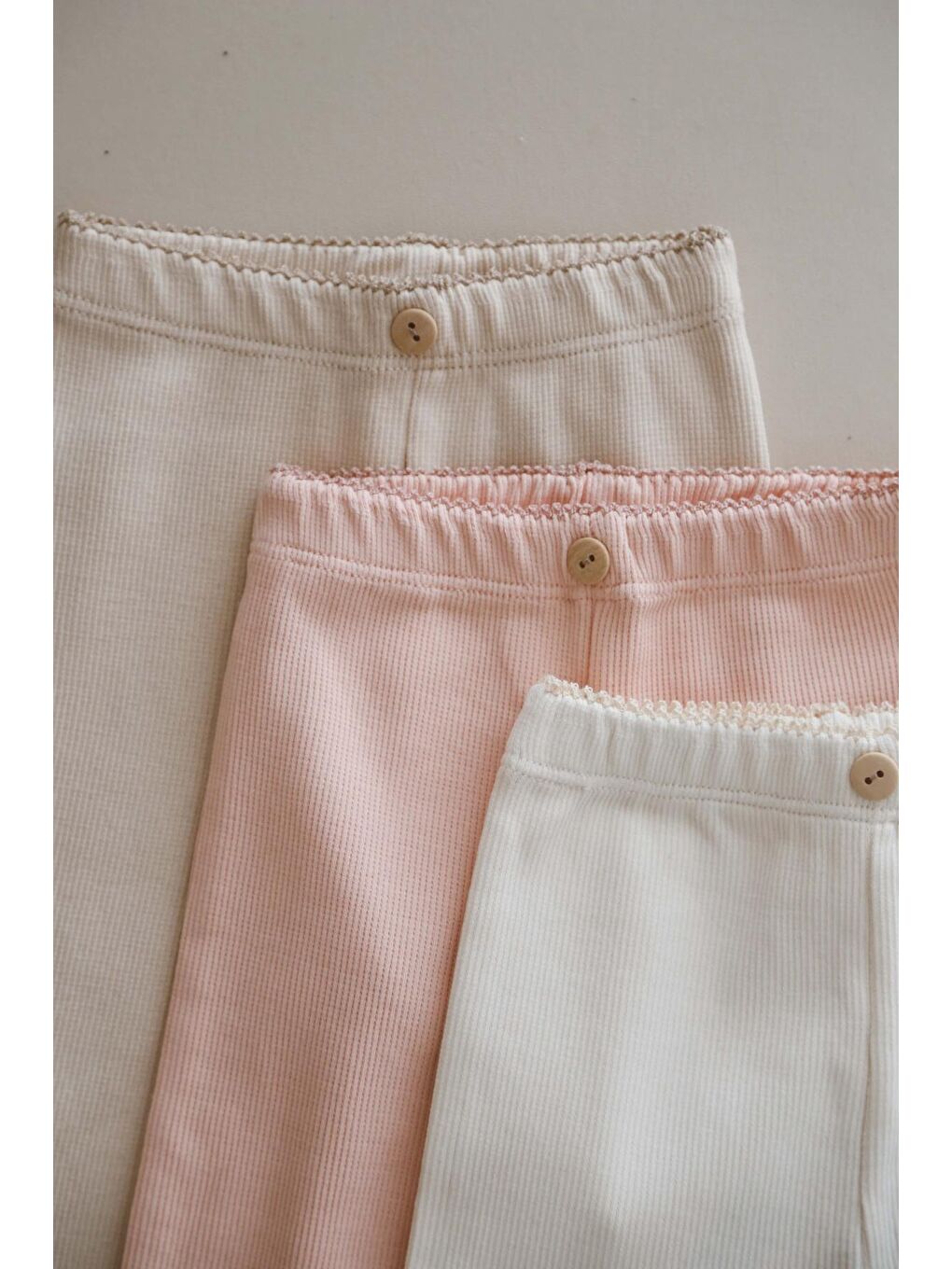 Bej 3Lü Bebek Kaşkorse Tayt Model 1-1