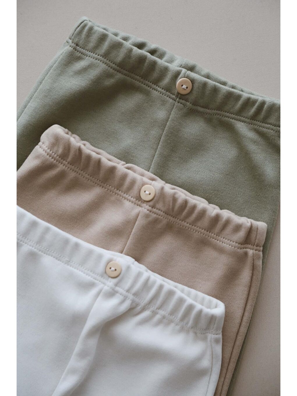 Bej 3Lü Penye Bebek Tayt Model 3-3