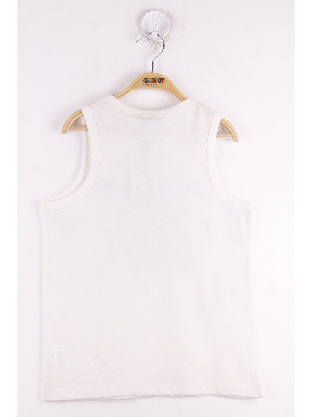 Ekru Erkek Çocuk Kartal Pul İşlemeli Atlet-1