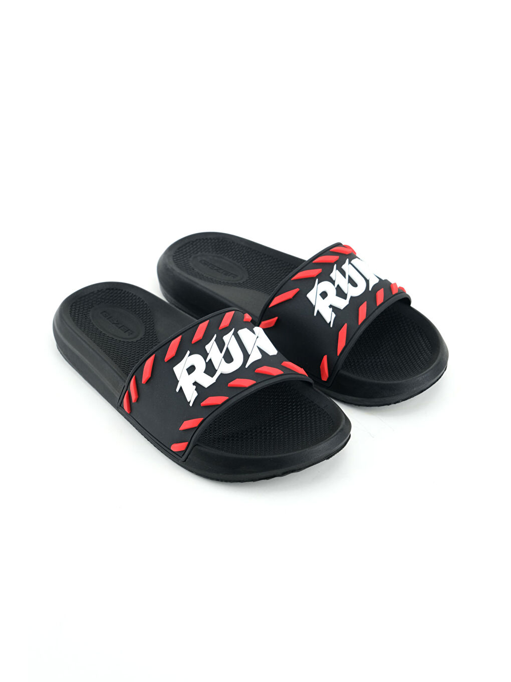 Siyah Erkek Yazlık Run PU Islak Zemine Uygun Ev Banyo Bahçe Havuz Terlik-2