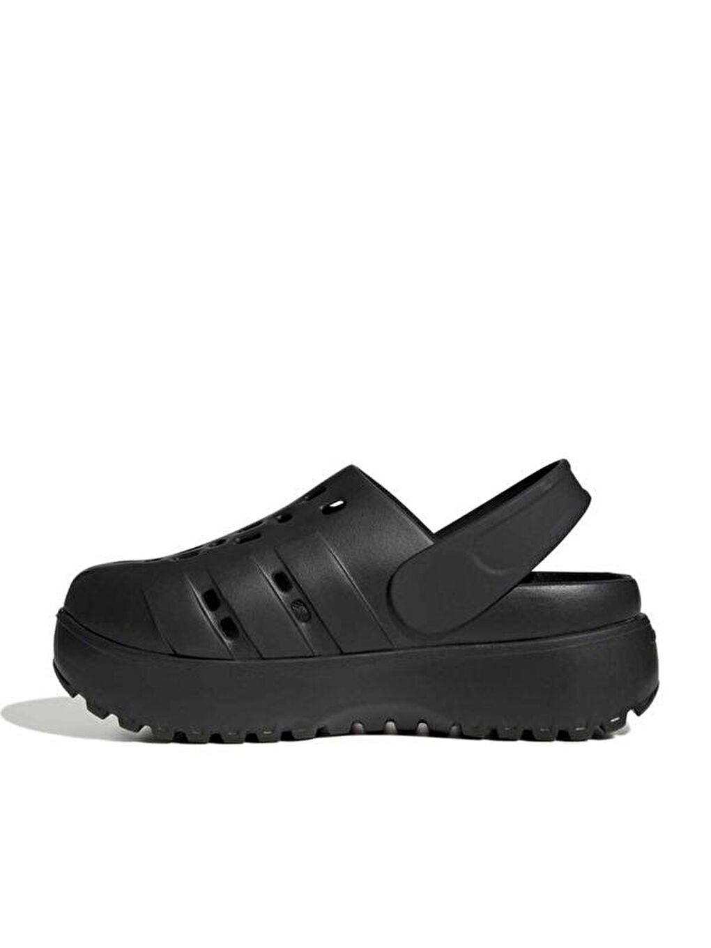 Adilette Platform Clogs Kadın Siyah Terlik-1