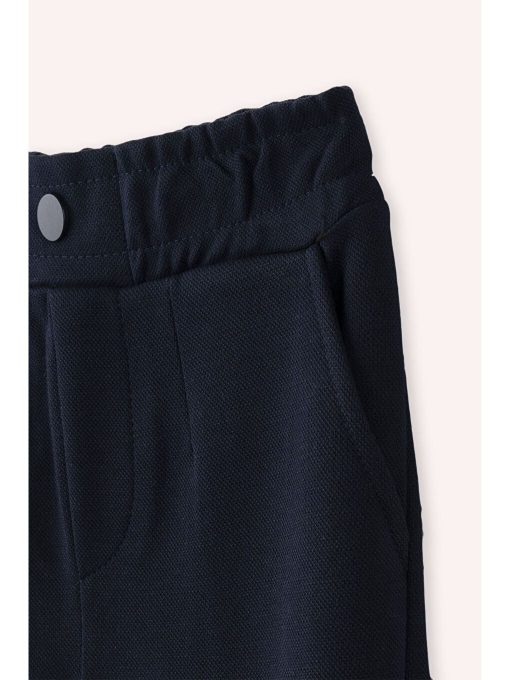 Lacivert Erkek Çocuk Örme pantolon Bej-1