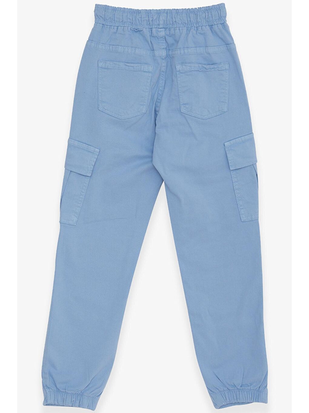 Erkek Çocuk jean Pantolon Beli Lastikli Cepli Açık Mavi (8-14 Yaş)n-1